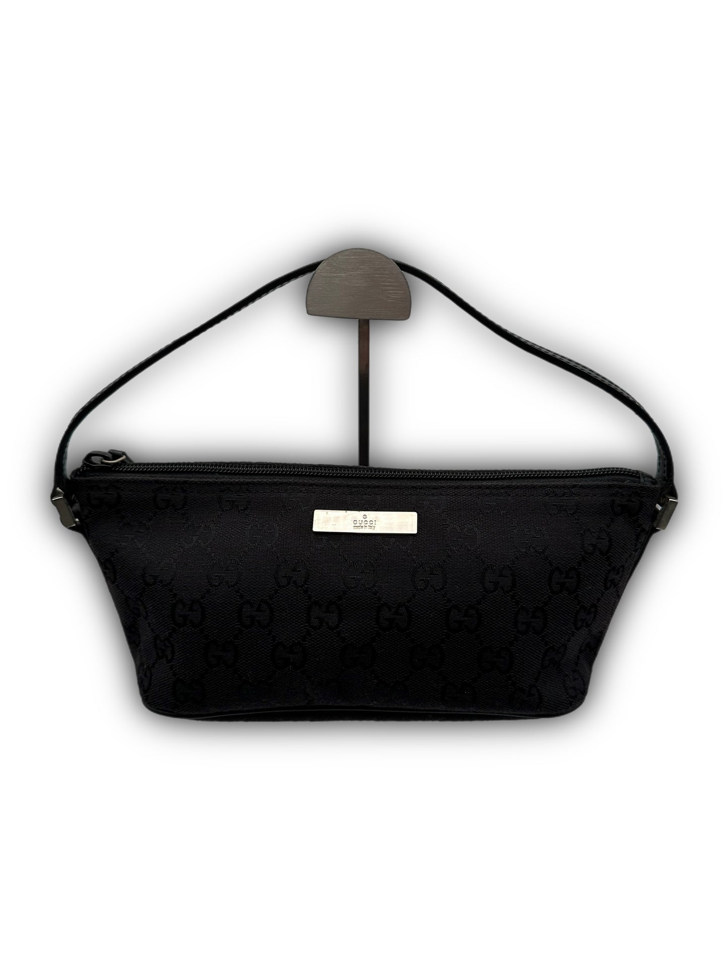 Gucci Vintage Boat Pochette Black on Black