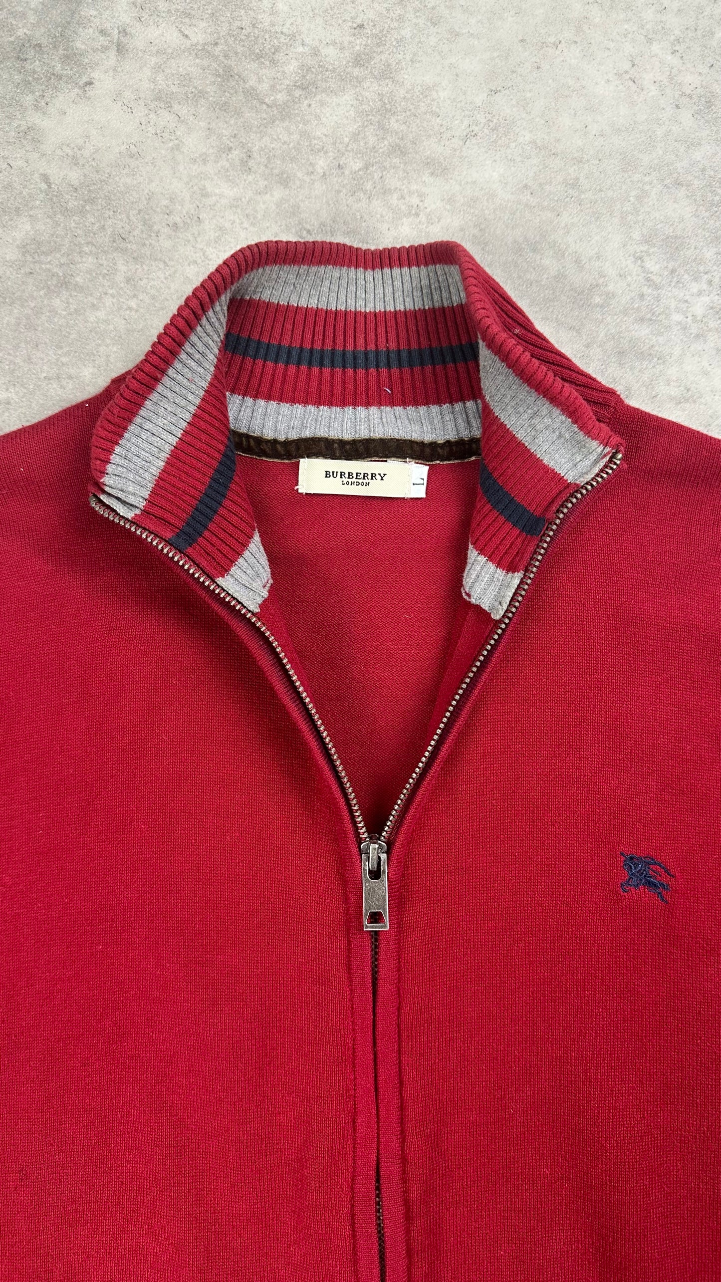 Burberry Knit Zip Sweater (L)