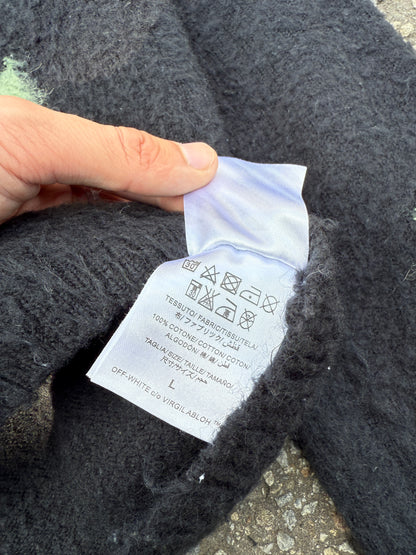 Off White Mohair Knit Sweater