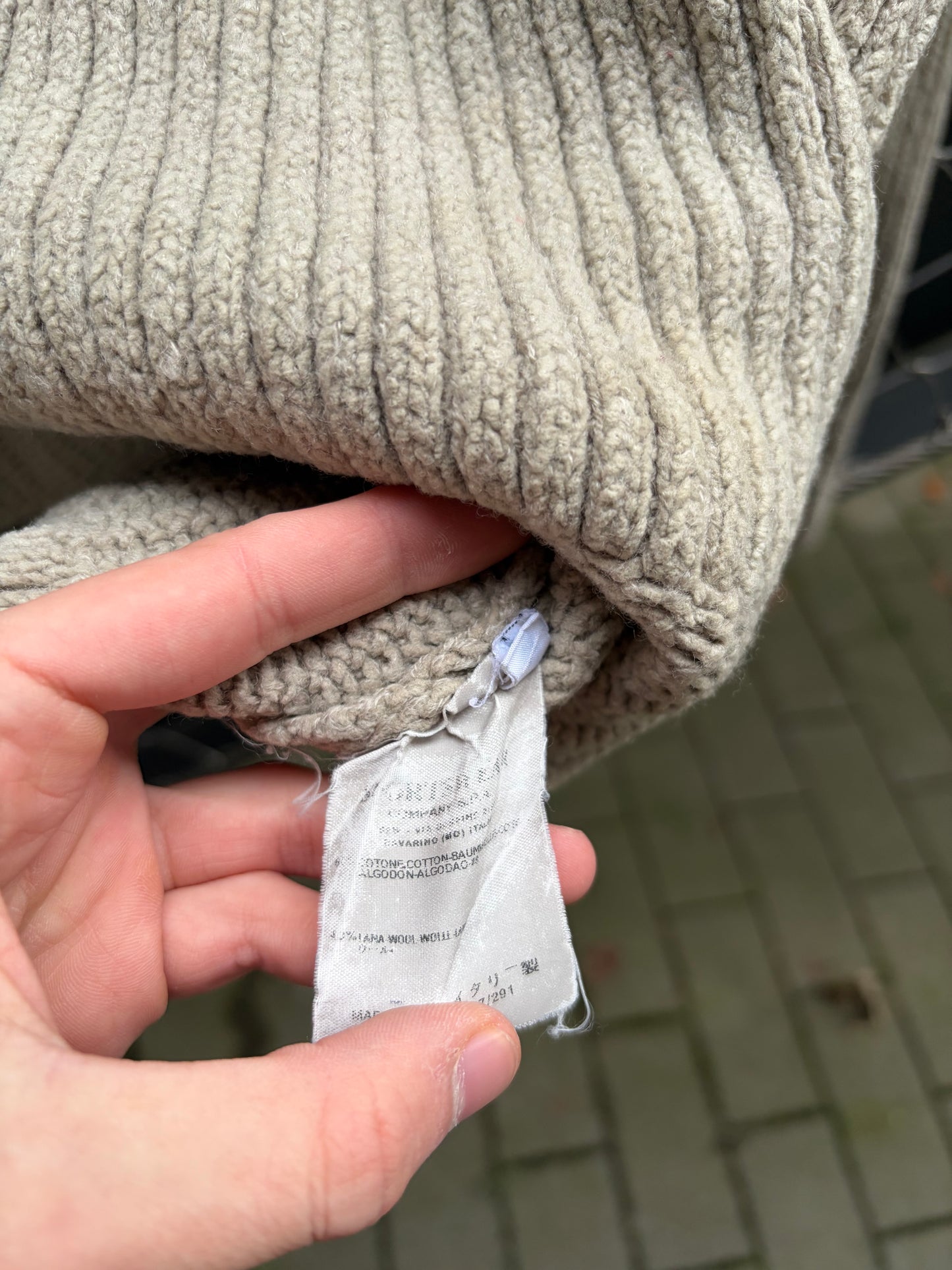 Stone Island 2002 1/4 Knit Sweater