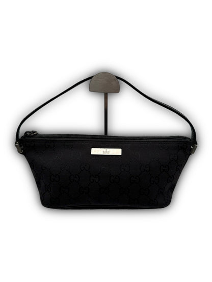 Gucci Vintage Boat Pochette Black on Black