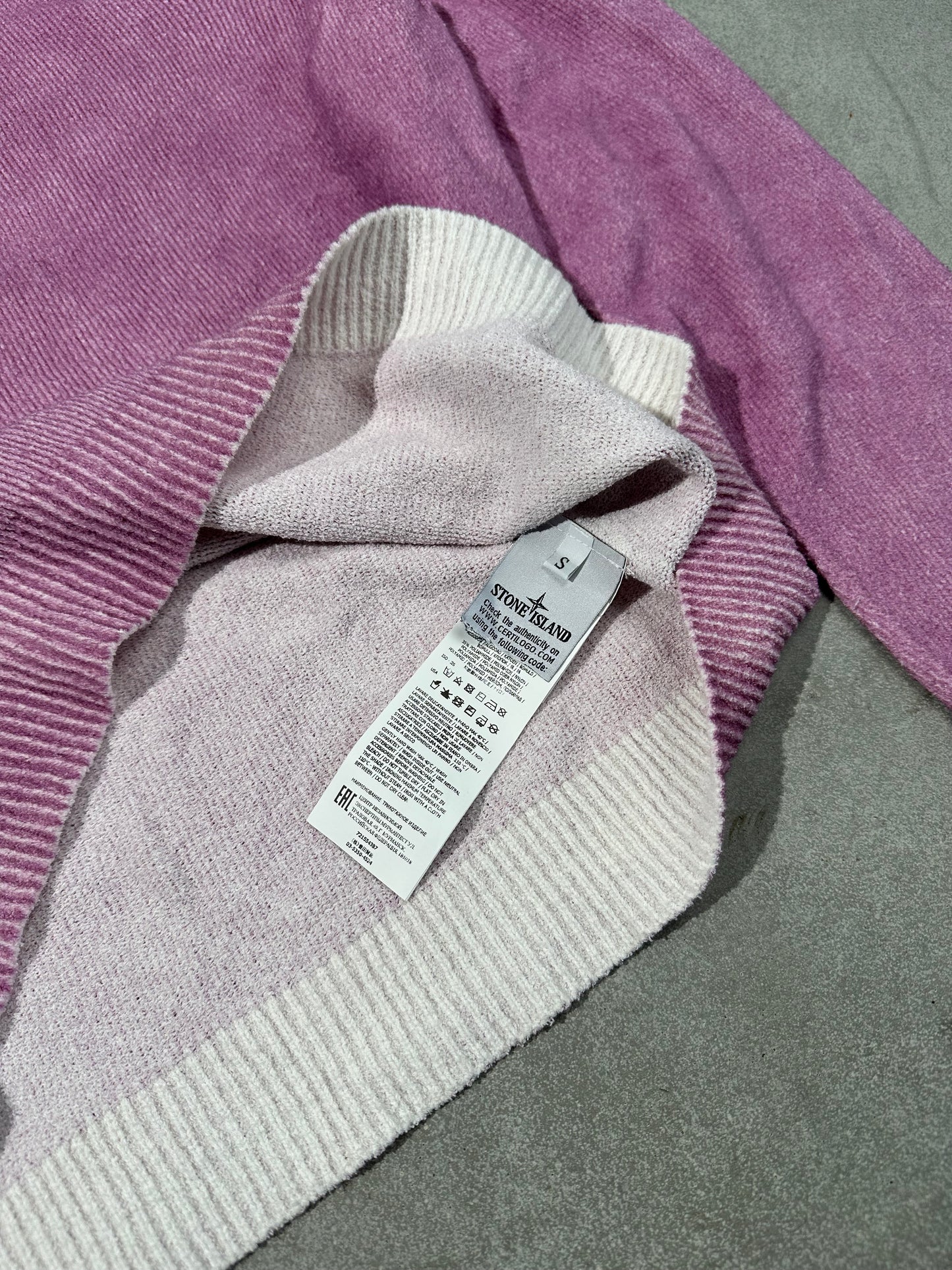Stone Island Pink Washed Sweater (L)