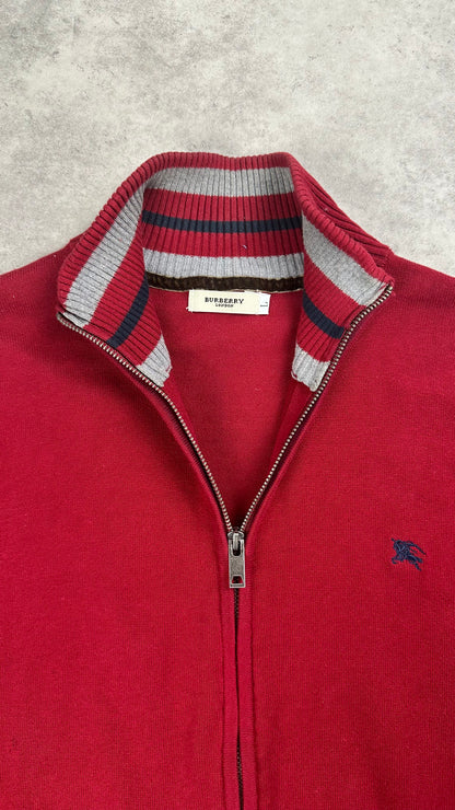 Burberry Knit Zip Sweater (L)